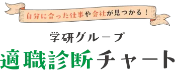 自分に合った仕事や会社が見つかる！学研グループ適職診断チャート